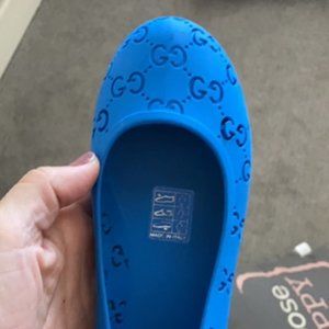 Children's Gucci Rubber Blue Ballet Flat